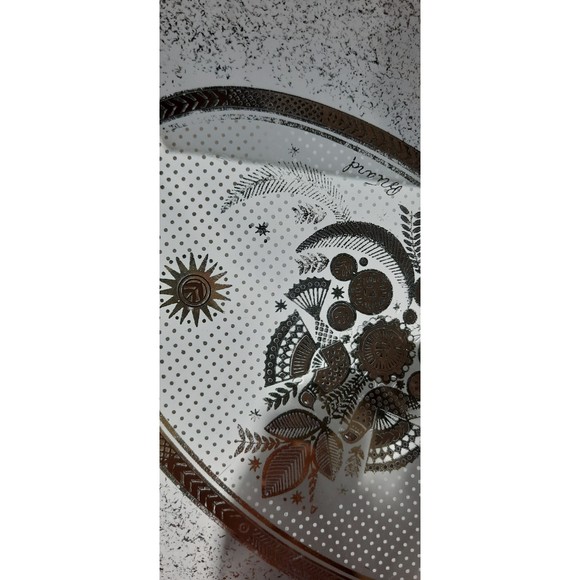 Vintage Pyrex A-14 3 Qt. Goerges Briard Oval Serving Dish, Birds of Happiness - Picture 3 of 7